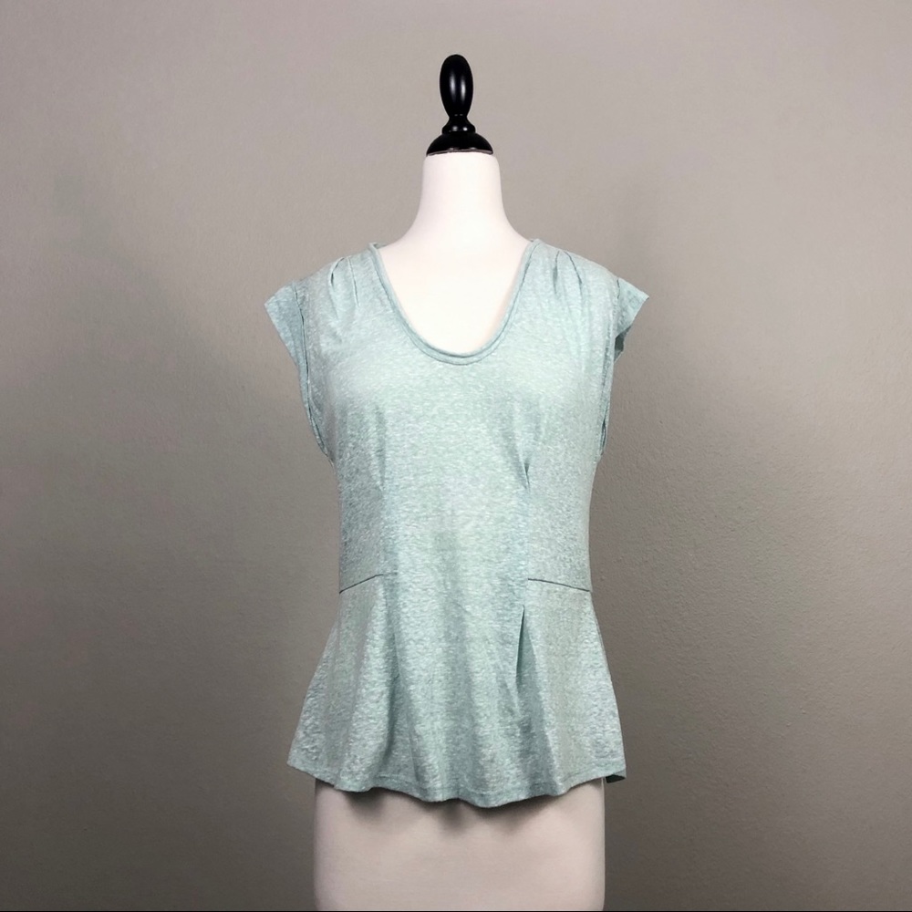 Rebecca Taylor Mint Slub Knit Top